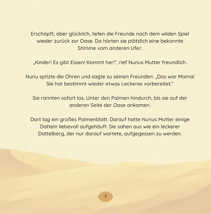 Text Seite 7 - Nunu und die letzte Dattel
